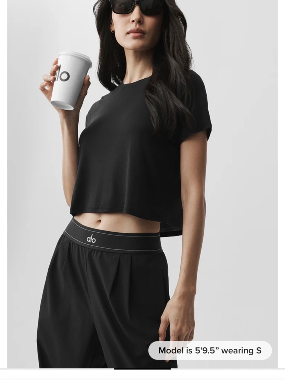 Alo Cropped All Day Short Sleeve